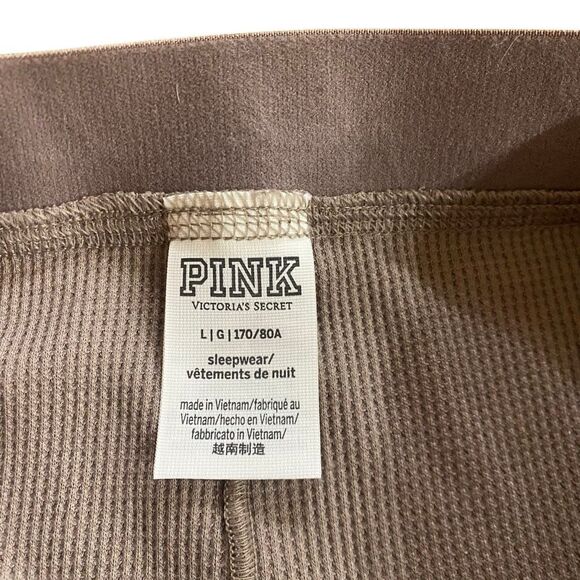 Pink Victoria’s Secret size large boxer brief shorts or sleep shirt basic color - Picture 3 of 4